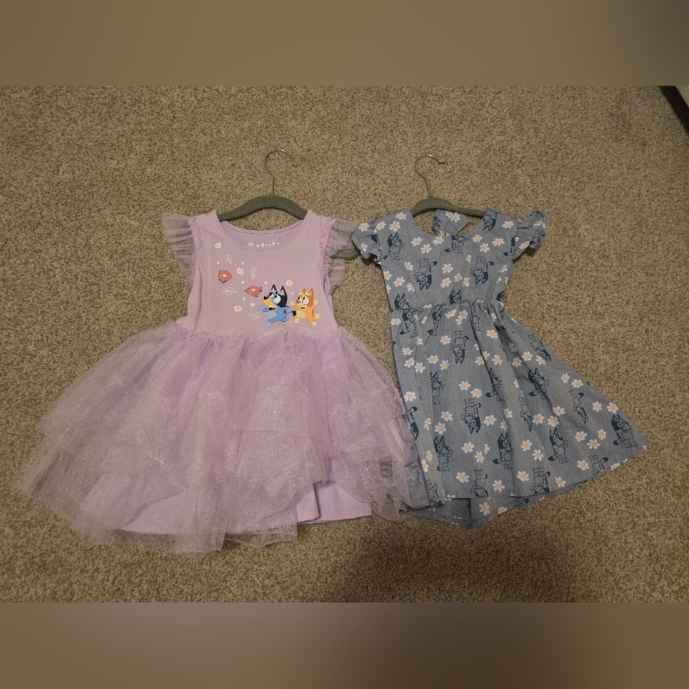 Adorable Kids' Dresses Set - Purple and Blue